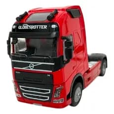 Miniatura de Ferro Caminhão Volvo Globetrotter 1:50 de Ferro com Luz – Várias Cores