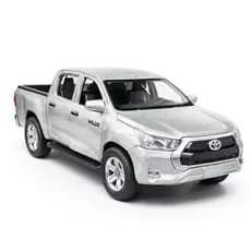 Miniatura Toyota Hilux Colecionável Carro Metal  Escala 1:38 – Preto, Azul, Branco