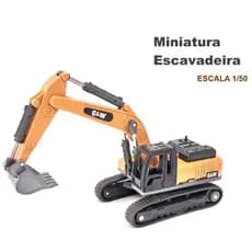 Miniaturas de Veículos de Construção Civil 1:50 | Trator, Escavadeira, Guindaste.