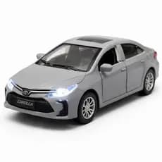 Miniatura Toyota Corolla 1:32 – Com Fricção | Abre Portas | Teto Solar | Super Realista