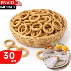 ARGOLA DE MADEIRA NATURAL PARA PROJETOS ARTESANAIS PREMIUM PEÇAS MACRAMÊ DECORAÇÃO MESA POSTA FESTAS