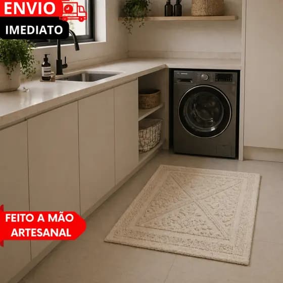 KIT 1/2/3 CAPACHOS Tapetes Antiderrapante Veludo Cristal Para Sala Cozinha Corredor Beira de Cama...
