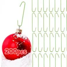 Kit 200 Arame Para Enfeite Ganchos De Pendurar Bola Bolinha Enfeites De Natal