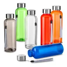 Garrafa Squeeze 550ml Agua Academia Plástico Tampa De Metal