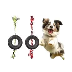Brinquedos para Cães – Mordedor Pet Corda Reforçada Bola Interativa – Diversão & Saúde Dental - Kit 2 UNIDADES