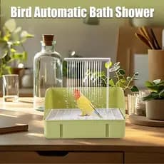 Papagaio Chuveiro Gaiola Fonte Cabeça De Com Água Corrente Conveniente Automático Pet Piscina Brinquedo Para Periquito A