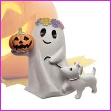 Fantasma Andando Cão Decoração Assustador Decorativo Resina Escultura De Casa O Estátua Para Mesa yauaerbr