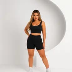 Conjunto Top/Short Run Zero Transparência (Bojo Removível)