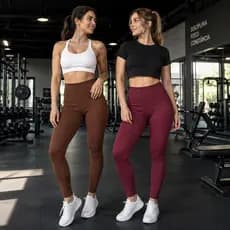 Legging Canelada Premium em Poliamida Fashion para Academia