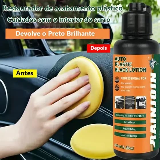 Restaurador De Guarnição Do Carro 100ml Interior Detalhando Vestir Auto Preto Para Sedan SUV Caminhão Painel Porta
