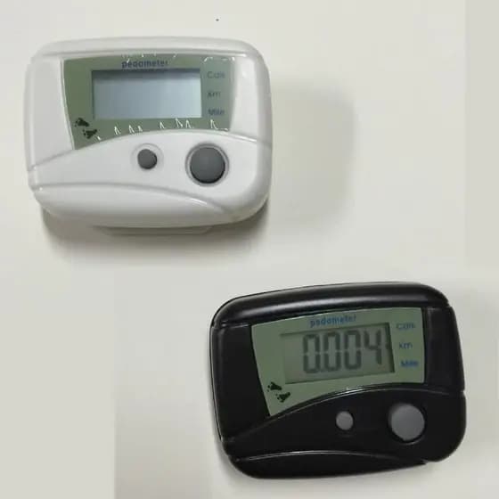 Contador Portátil Digital LCD Pedômetro Passo Calorias Quilômetro Caminhada Design Clipe