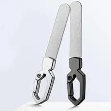 Chaveiro Arquivo De Unhas De Metal Dupla Face Lixa Aço Inoxidável Para Viagens Carro De Negócios Casa chwuiebr