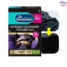 Dr Beckmann Intensive Black Clothes Smooth Fibers Care 3 Em 1 Revive Color Dye 6 Folhas