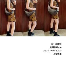Bolsa Croissant modelo 2025, nova, bolsa feminina de couro legítimo de camada superior, bolsa de ombro, bolsa transversa