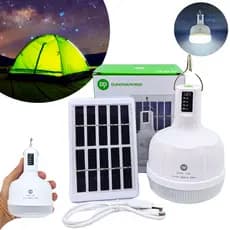 Lampião Led Solar Potente Lâmpada Camping USB Luz Barraca Camping Pesca Acampamento Luz Emergência