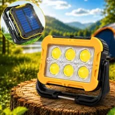 Lampião Solar led Luz Barraca Trabalho Lanterna Recarregável Refletor lamparina acampamento lâmpada camping USB Luz
