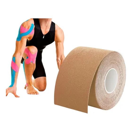 Fitas Tapping Bandagem Elástica Fisioterapia Esporte Funcional Academia Body Build