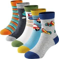 Kit Pares De Meias Estampadas Cano Médio Infantil 0 Até 12 Anos Menino Alta Qualidade Premium Criança