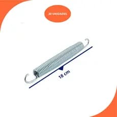 Kit 20 Molas Galvanizadas para Cama Elástica - 18cm - Alta Resistencia!!!