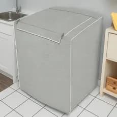 Capa Impermeável para Máquina de Lavar Cinza com Zíper Brastemp Electrolux