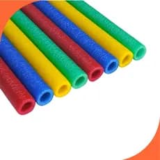 Isotubo para Cama Elástica 130m – Kit 6 Unidades Coloridas (Azul, Amarelo, Vermelho, Verde)