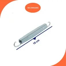 Kit 100 Molas Galvanizadas para Cama Elástica - 18cm - Alta Resistencia!!!