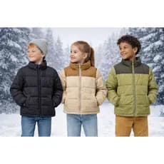Jaqueta Bobojaco punho Elastico infantil puffer Grosso especial pra frio com capuz Menino e Menina
