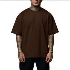 Camiseta Oversized Masculina Streetwear Lisa, Suedine Penteado, 100% Algodão