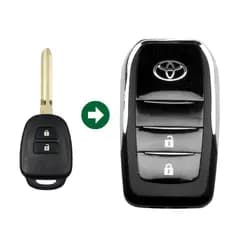 Carcaça Adaptação Toyota Yaris 2 Botões