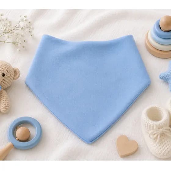 Babador Bandana em Malha de Algodão Duplo