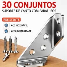 Kit Conector de Canto Aço Inoxidável 304 Cantoneira Junção de Canto Móveis de Madeira Universal Suporte Para Cantos
