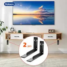 Kit 2 Suportes Reforçados para Estante e Prateleira Flutuante para Sala e Quarto Design Moderno e Oculto Carga Pesada