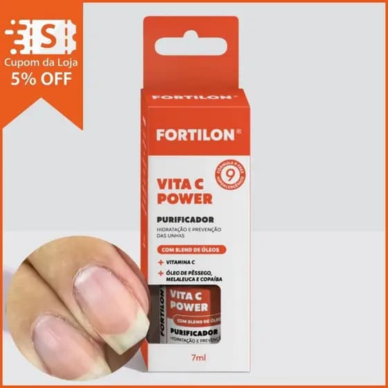 Base Fortilon 30ml | Dailus | Cobertura de Alta Durabilidade e Acabamento Impecável - Vita C Power