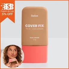 Base Líquida Dailus Cover Fix 30ml | Acabamento Soft Matte e Proteção Solar
