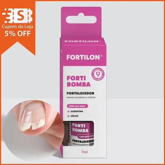 Base Forti Bomba Fortilon 30ml | Dailus | Cobertura de Alta Durabilidade e Acabamento Impecável