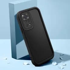 Capinha Para Xiaomi Redmi Note 11 11S Capa de Silicone Minimalista Preta TY5000