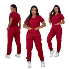 Pijama Cirúrgico Feminino Scrub Calça E Camisa - Hospital Clinica Consultório