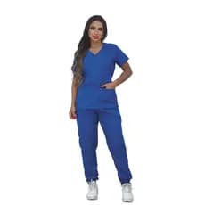 Scrub Unissex Camisa + Calça com Bolsos - Uniforme Profissional Não Amassa Seca Rápido