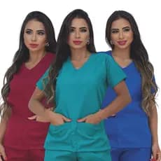 Blusa e Calça de Pijama Cirúrgico - Vestuário Profissional Confortável- Não Amassa
