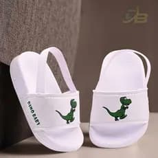 Chinelo Bebê Infantil Estampado Dinossauros Meninos Com Elástico