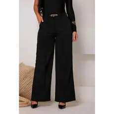 Calça Femenina Social Pantalona Alfaiataria + Cinto Lançamento Moda Luxo Elegancia  Social PROMOÇAO DO P AO GG