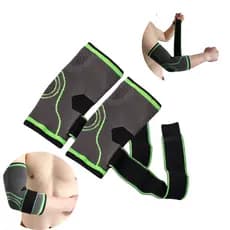 Kit 2 Cotoveleira Tensor Elástica Ortopédica Tratamento Tendinite Esporte  Ajustáveis  Academia