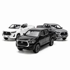 Miniatura Toyota Hilux SRX  Escala 1:36 Carro De Ferro Brinquedo Colecionável Carrinho Porta Abre