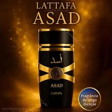 Perfume Árabe Lattafa Asad Eau de Parfum 100ml A Fragrância É De Longa Duração E Encantadora - Persistente até 24H