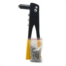 Rebitadeira Manual Alicate 4 Medidas Premium +50 Rebites Pop
