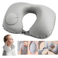 Travesseiro De Viagem Avião  Travesseiro U-Forma Automática Inflável Cervical Travesseiro