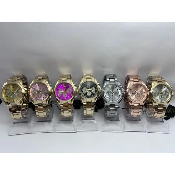 [302-8985]Relógio DHP resistente à água feminino metal