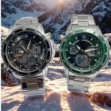 [3391] Relógio Xufeng metal masculino à prova d'água banho resistente máquina e bateria original