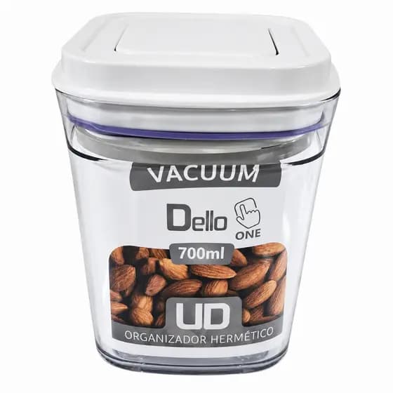 Pote Hermético Organizador À Vacuum One 700 Ml