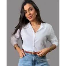 Camisa Feminina Manga Longa | Tecido Leve e Caimento Perfeito